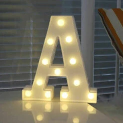 Lettres Lumineuses Pour Marquise à LED Lettres Alphabétiques Lumineuses Pour Décoration De Maison Fête Mariage(M) -ATMOSPHERA || VIDAXL || Safavieh Soldes 88666702 4