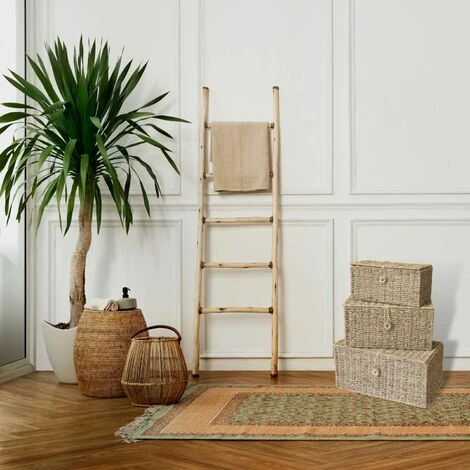 Lot De 3 Malles - Coffres - Grands Paniers- Jonc De Mer S Et M Et L - 32x17x15cm - 38x22x18,5 -44x27x21cm 5 Lot De 3 Malles - Coffres - Grands Paniers- Jonc De Mer S Et M Et L - 32x17x15cm - 38x22x18,5 -44x27x21cm – Image 3