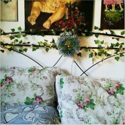 Lierre Artificiel, 2M Feuille Guirlande Lumineuse, Plantes Artificielles Avec 20 LED Et Vert Feuille, Chaîne Lumières LED De Vigne Pour Jardin, Cour, Maison, Patio, Fête De Mariage Décoration (1 PCS) -ATMOSPHERA || VIDAXL || Safavieh Soldes 88730745 5