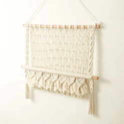 Supports Muraux, Porte-revues Suspendus, Supports De Poteaux, Tapisseries En Coton, Décoration De La Maison -ATMOSPHERA || VIDAXL || Safavieh Soldes 88919749 2