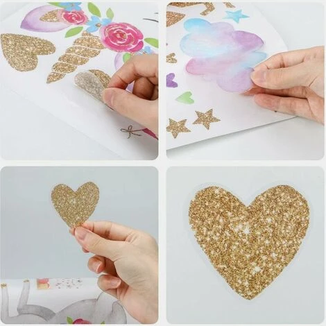 Stickers Muraux Licorne Pour Filles Garçons Chambre, Grand Vinyle Maison Decal Pour Les Enfants Salon Chambre Filles Chambre Décor 6 Stickers Muraux Licorne Pour Filles Garçons Chambre, Grand Vinyle Maison Decal Pour Les Enfants Salon Chambre Filles Chambre Décor – Image 4