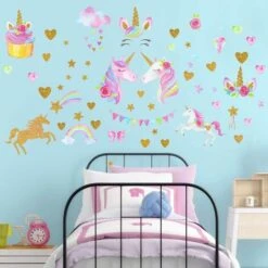 Stickers Muraux Licorne Pour Filles Garçons Chambre, Grand Vinyle Maison Decal Pour Les Enfants Salon Chambre Filles Chambre Décor 11 Stickers Muraux Licorne Pour Filles Garçons Chambre, Grand Vinyle Maison Decal Pour Les Enfants Salon Chambre Filles Chambre Décor -ATMOSPHERA || VIDAXL || Safavieh Soldes 88950658 5