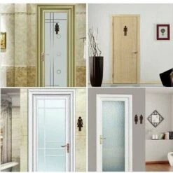 CKNGFV 2pcs Signe D'autocollant De Porte De Toilette De Cafétéria D'htel De Restaurant Public De 12x4cmWC 9 CKNGFV 2pcs Signe D'autocollant De Porte De Toilette De Cafétéria D'htel De Restaurant Public De 12x4cmWC -ATMOSPHERA || VIDAXL || Safavieh Soldes 89412523 3