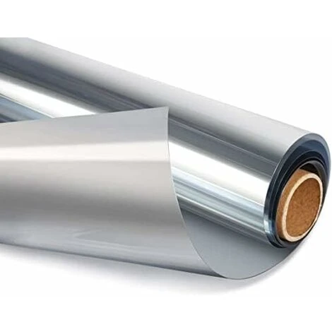 Miroir Film Fenêtre 100 X 200cm De Protection Solaire Intérieure Ou Extérieure Autocollant Film Anti UV - Isolation Thermique - Argenté 3 Miroir Film Fenêtre 100 X 200cm De Protection Solaire Intérieure Ou Extérieure Autocollant Film Anti UV - Isolation Thermique - Argenté