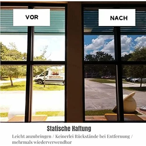 Miroir Film Fenêtre 100 X 200cm De Protection Solaire Intérieure Ou Extérieure Autocollant Film Anti UV - Isolation Thermique - Argenté 7 Miroir Film Fenêtre 100 X 200cm De Protection Solaire Intérieure Ou Extérieure Autocollant Film Anti UV - Isolation Thermique - Argenté – Image 5