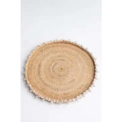 Plateau Décoratif En Rotin Sansa SKLUM NATUREL -ATMOSPHERA || VIDAXL || Safavieh Soldes 89663170 3