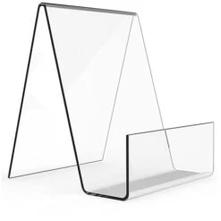 Chevalets D'Affichage Support De Support De Livre En Acrylique Transparent Avec Rebord Pour Afficher Des Albums Photo, Des Livres, Des Feuilles De Musique, Des Cahiers