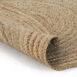 Tapis Jute Tressé 90 Cm Rond VidaXL -ATMOSPHERA || VIDAXL || Safavieh Soldes 8997885 2