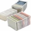 3PCS Organisateur De Tiroir, Boîte De Rangement En Fit Pliab, Organisateur De Jeans à 7 Compartiments, Diviseur De Tiroir De Gging à 7 Grils, Organisateur De T-shirt à 9 Compartiments - Blanc -ATMOSPHERA || VIDAXL || Safavieh Soldes 90064111 1