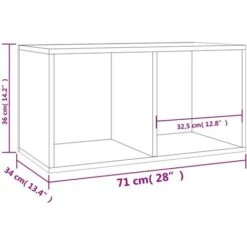 UNIQUEBoîte De Rangement De Vinyles Chêne Sonoma 71x34x36 Cm12 Kg,Magnifique & Montage Facile69273 10 UNIQUEBoîte De Rangement De Vinyles Chêne Sonoma 71x34x36 Cm12 Kg,Magnifique & Montage Facile69273 -ATMOSPHERA || VIDAXL || Safavieh Soldes 90107765 4