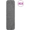 UNIQUETapis D'escalier Antidérapants 15pcs 75x20cm Gris Rectangulaire2,3 Kg,Magnifique & Montage Facile36924 -ATMOSPHERA || VIDAXL || Safavieh Soldes 90111300 1
