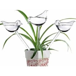 6 Globes D'arrosage En PVC Avec Pointes D'auto-arrosage En Forme D'oiseau Pour Plantes Intérieur Et Extérieur
