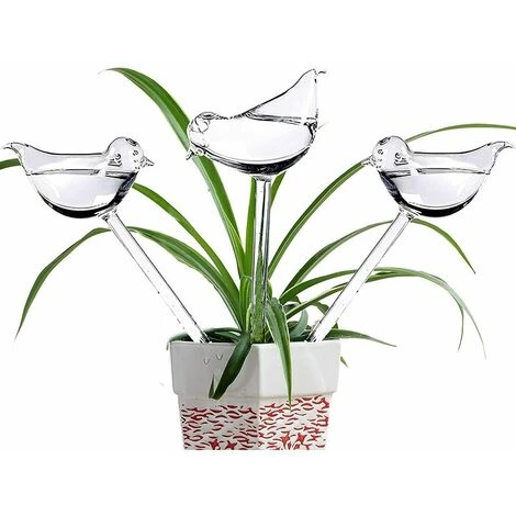 6 Globes D'arrosage En PVC Avec Pointes D'auto-arrosage En Forme D'oiseau Pour Plantes Intérieur Et Extérieur 3 6 Globes D'arrosage En PVC Avec Pointes D'auto-arrosage En Forme D'oiseau Pour Plantes Intérieur Et Extérieur