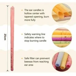 Bougies Auriculaires, 16 Bougies En Cire D'oreille Cône Fantôme Cire D'abeille Naturelle 8 Bougies à Cône Creux Parfumées Dissolvant De Cire D'oreille, -ATMOSPHERA || VIDAXL || Safavieh Soldes 90519342 4