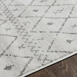 SURYA Tapis De Couloir à Poils Courts Et Doux Berbère Ethnique Blanc Et Gris 80x150 Cm -ATMOSPHERA || VIDAXL || Safavieh Soldes 90702958 3