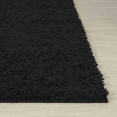 SURYA Tapis De Couloir à Poils Longs Et Doux Shaggy Uni Chic Noir 80x150 Cm 7 SURYA Tapis De Couloir à Poils Longs Et Doux Shaggy Uni Chic Noir 80x150 Cm – Image 5