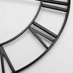 Grande Horloge Murale De Style Vintage, Ronde, En Métal, Silencieuse, Sans Tic-tac, à Piles, 40 Cm, Chiffres Romains Noirs, Horloges De Salon, Chambre à Coucher, Décoration De Cuisine Noir 11 Grande Horloge Murale De Style Vintage, Ronde, En Métal, Silencieuse, Sans Tic-tac, à Piles, 40 Cm, Chiffres Romains Noirs, Horloges De Salon, Chambre à Coucher, Décoration De Cuisine Noir -ATMOSPHERA || VIDAXL || Safavieh Soldes 90775159 5