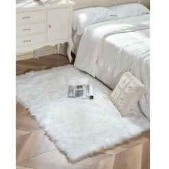 Tapis En Chambre De Mouton Synthétique,Tapis Fausse Fourrure,Cozy Sensation Comme Véritable Laine Tapis En Fourrure Synthétique, Man Made Luxe Laine Tapis De Canapé Coussin(Blanc, 60x90cm Carré) -ATMOSPHERA || VIDAXL || Safavieh Soldes 91034442 2