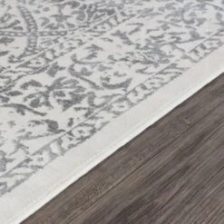 SURYA Tapis De Couloir à Poils Courts Et Doux Vintage Oriental Blanc Et Gris 80x150 Cm -ATMOSPHERA || VIDAXL || Safavieh Soldes 91236267 3