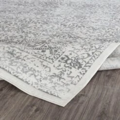 SURYA Tapis De Couloir à Poils Courts Et Doux Vintage Oriental Blanc Et Gris 80x150 Cm -ATMOSPHERA || VIDAXL || Safavieh Soldes 91236267 4