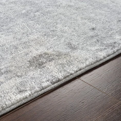 SURYA Tapis De Couloir à Poils Courts Et Doux Abstrait Moderne Blanc Et Anthracite 80x150 Cm 5 SURYA Tapis De Couloir à Poils Courts Et Doux Abstrait Moderne Blanc Et Anthracite 80x150 Cm – Image 3