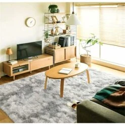 (Gris Clair, 80×200cm)Tapis Moelleux Au Sol Fausse Fourrure Moelleux Tapis Gradient Décoratif Tapis De Sol Pour Chambre Salon Salle À Manger -ATMOSPHERA || VIDAXL || Safavieh Soldes 91255752 4