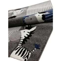 60x110 - Tapis Enfant 60x110 ZOO Bleu OEKO TEX Idéal Pour La Chambre -ATMOSPHERA || VIDAXL || Safavieh Soldes 9145915 3