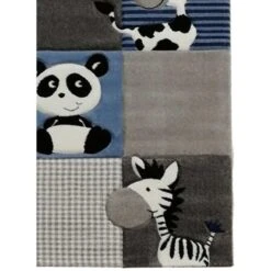 60x110 - Tapis Enfant 60x110 ZOO Bleu OEKO TEX Idéal Pour La Chambre -ATMOSPHERA || VIDAXL || Safavieh Soldes 9145915 4