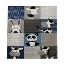 60x110 - Tapis Enfant 60x110 ZOO Bleu OEKO TEX Idéal Pour La Chambre -ATMOSPHERA || VIDAXL || Safavieh Soldes 9145915 5