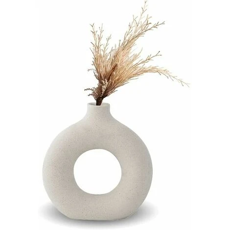 Vase, Vase En Céramique Décoration De La Maison Minimaliste Déco Blanc Végétarien En Céramique Pot De Fleur Vase Decoratif,13.53.514.5cm 3 Vase, Vase En Céramique Décoration De La Maison Minimaliste Déco Blanc Végétarien En Céramique Pot De Fleur Vase Decoratif,13.53.514.5cm