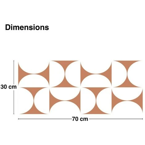 Bandeau PVC Lot De 2 : L 70cmxH 30cm Equilibre Terracotta 6 Bandeau PVC Lot De 2 : L 70cmxH 30cm Equilibre Terracotta – Image 4