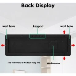 Grande Horloge Murale Numérique Télécommande Température Date Affichage De La Semaine Mise Hors Tension Mémoire Table Horloge Murale Double Alarme Horloges LED -ATMOSPHERA || VIDAXL || Safavieh Soldes 92150972 4