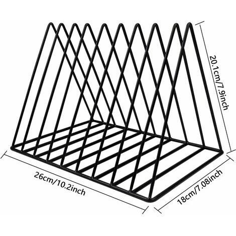 Porte-revues En Métal, Porte-revues Doré à 9 Emplacements, Bibliothèque Triangulaire, étagère De Rangement Pour Livres, Porte-journaux, Porte-revues Design Pour Bureau, Salon, Maison, 26 Cm WHWY 4 Porte-revues En Métal, Porte-revues Doré à 9 Emplacements, Bibliothèque Triangulaire, étagère De Rangement Pour Livres, Porte-journaux, Porte-revues Design Pour Bureau, Salon, Maison, 26 Cm WHWY – Image 2