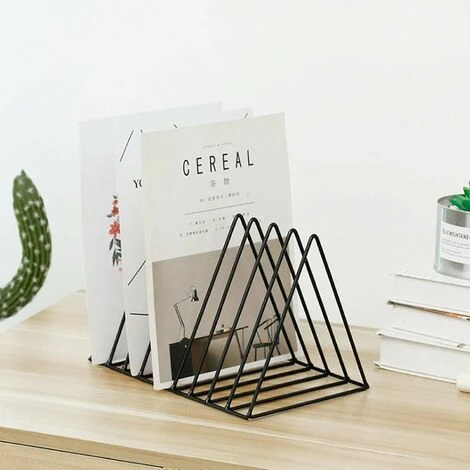 Porte-revues En Métal, Porte-revues Doré à 9 Emplacements, Bibliothèque Triangulaire, étagère De Rangement Pour Livres, Porte-journaux, Porte-revues Design Pour Bureau, Salon, Maison, 26 Cm WHWY 6 Porte-revues En Métal, Porte-revues Doré à 9 Emplacements, Bibliothèque Triangulaire, étagère De Rangement Pour Livres, Porte-journaux, Porte-revues Design Pour Bureau, Salon, Maison, 26 Cm WHWY – Image 4