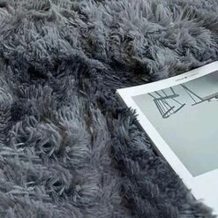 Tapis De Salon Shaggy 120 X 160cm En Peluche Gris Foncé Fibre De Polypropylène Souple Tapis Antidérapante -ATMOSPHERA || VIDAXL || Safavieh Soldes 92493465 4