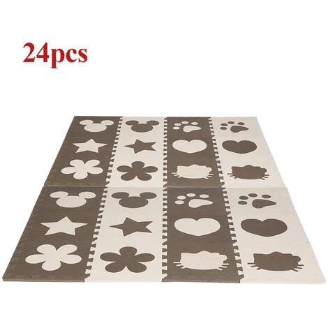 24 Dalles Mousse Doux Tapis Pour Enfants Bébé Puzzle Tapis En Mousse EVA Activité Tapis De Jeu Carreaux 3 24 Dalles Mousse Doux Tapis Pour Enfants Bébé Puzzle Tapis En Mousse EVA Activité Tapis De Jeu Carreaux