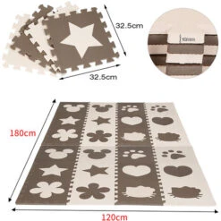 24 Dalles Mousse Doux Tapis Pour Enfants Bébé Puzzle Tapis En Mousse EVA Activité Tapis De Jeu Carreaux 11 24 Dalles Mousse Doux Tapis Pour Enfants Bébé Puzzle Tapis En Mousse EVA Activité Tapis De Jeu Carreaux -ATMOSPHERA || VIDAXL || Safavieh Soldes 92591956 5