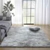 Tapis Chambre Shaggy Tapis Pour Salon Shaggy Tapis De Sol Grand Pour Couloir Soft Tapis À Poils Longs Moelleux Tapis Antidérapant Intérieur Moelleux Épais Pour Salon Chambre Gris Blanc,60120Cm -ATMOSPHERA || VIDAXL || Safavieh Soldes 92691054 1