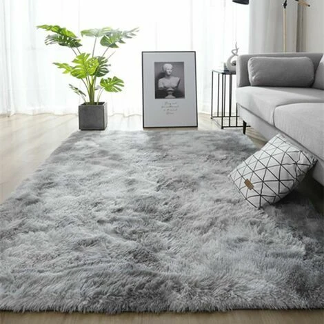 Tapis Chambre Shaggy Tapis Pour Salon Shaggy Tapis De Sol Grand Pour Couloir Soft Tapis À Poils Longs Moelleux Tapis Antidérapant Intérieur Moelleux Épais Pour Salon Chambre Gris Blanc,60120Cm 4 Tapis Chambre Shaggy Tapis Pour Salon Shaggy Tapis De Sol Grand Pour Couloir Soft Tapis À Poils Longs Moelleux Tapis Antidérapant Intérieur Moelleux Épais Pour Salon Chambre Gris Blanc,60120Cm – Image 2
