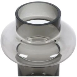 Vase En Verre Teinté - D.16,5 X H.25 Cm - Verre - Gris Fumé - VALOIT -ATMOSPHERA || VIDAXL || Safavieh Soldes 92776942 3