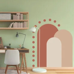 Un Lot De Stickers Muraux Autocollants Muraux Arche Boho Décoration Murale