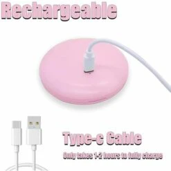 Miroir Compact Led, Rechargeable Grossissement 1x/10x Miroir Compact, Petit Miroir De Maquillage De Voyage Dimmable, Miroir De Poche, Cadeaux Pour Filles,Rose -ATMOSPHERA || VIDAXL || Safavieh Soldes 93349088 4