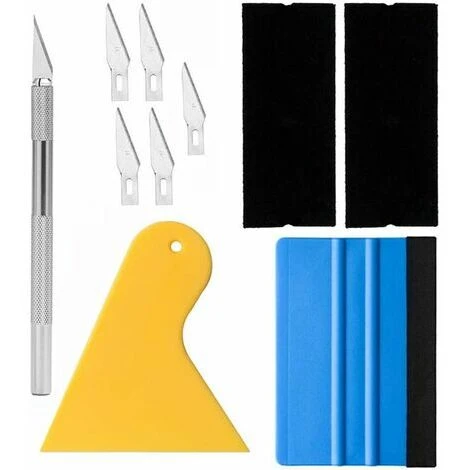 Outil De Pellicule De Vinyle Outil De Film Pour Fenêtre Outil De Teinte Pour Fenêtre Outil De Papier Peint Avec Raclette En Feutre, Couteau Pour Passe-temps 3 Outil De Pellicule De Vinyle Outil De Film Pour Fenêtre Outil De Teinte Pour Fenêtre Outil De Papier Peint Avec Raclette En Feutre, Couteau Pour Passe-temps