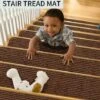 Lot De 15 Marchettes D'escalier, 20 X 76 Cm Tapis De Sécurité Antidérapant Tapis D'intérieur Antidérapant Pour Enfants, Aînés Et Animaux De Compagnie Avec Adhésif Réutilisable, Marron -ATMOSPHERA || VIDAXL || Safavieh Soldes 93579380 1
