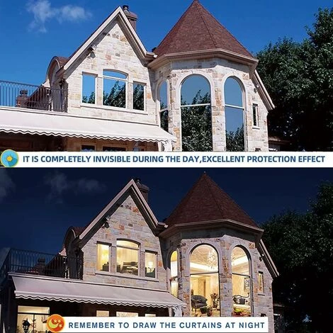 MINKUROW Film Fenetre Anti Regard Film Miroir Fenêtre Sans Tain Film Anti Chaleur Anti UV Électrostatique Protection De La Vie Privée Film Miroir Pour Fenetre De Bureau Maison Magasin 45×200CM Bleu 6 MINKUROW Film Fenetre Anti Regard Film Miroir Fenêtre Sans Tain Film Anti Chaleur Anti UV Électrostatique Protection De La Vie Privée Film Miroir Pour Fenetre De Bureau Maison Magasin 45×200CM Bleu – Image 4