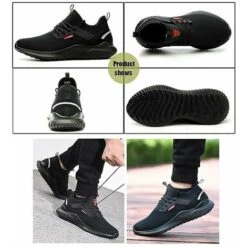 Chaussure De Sécurité Homme Chaussure De Travail Femme Baskets De Sécurité Léger Respirant Embout Acier Protection（44 EU） -ATMOSPHERA || VIDAXL || Safavieh Soldes 93940559 4