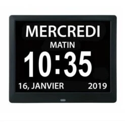 Horloge Calendrier Numérique One Piece 7 Pouces Avec Date Et Heure, Horloge Alzheimer Pour Parents, Machine De Rappel De Médicaments Pour Grands-parents Et Enfants-noir-20414324mm