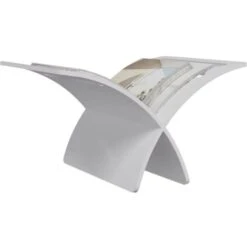 Porte-revue En Bois Sur Pied Blanc VidaXL -ATMOSPHERA || VIDAXL || Safavieh Soldes 940536 5