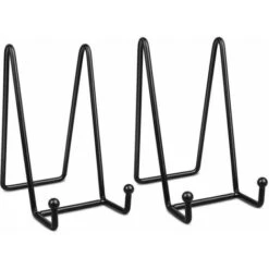 Pièces 6 "Noir Décoratif En Métal Signe Titulaire Cadre Titulaire Pour Albums Photo Livres Photo Chevalet Artisanat Plaque Décor À La Maison