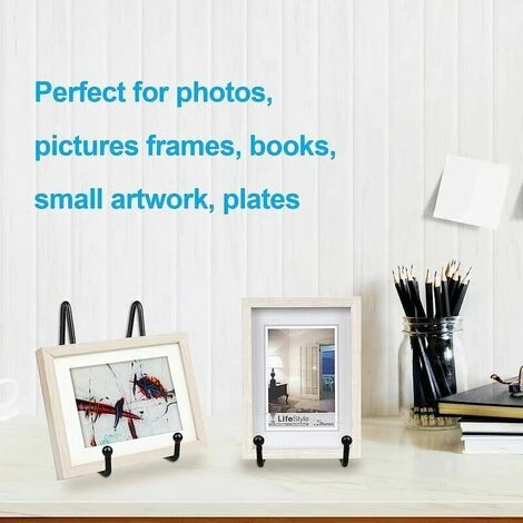 Pièces 6 "Noir Décoratif En Métal Signe Titulaire Cadre Titulaire Pour Albums Photo Livres Photo Chevalet Artisanat Plaque Décor À La Maison 6 Pièces 6 "Noir Décoratif En Métal Signe Titulaire Cadre Titulaire Pour Albums Photo Livres Photo Chevalet Artisanat Plaque Décor À La Maison – Image 4